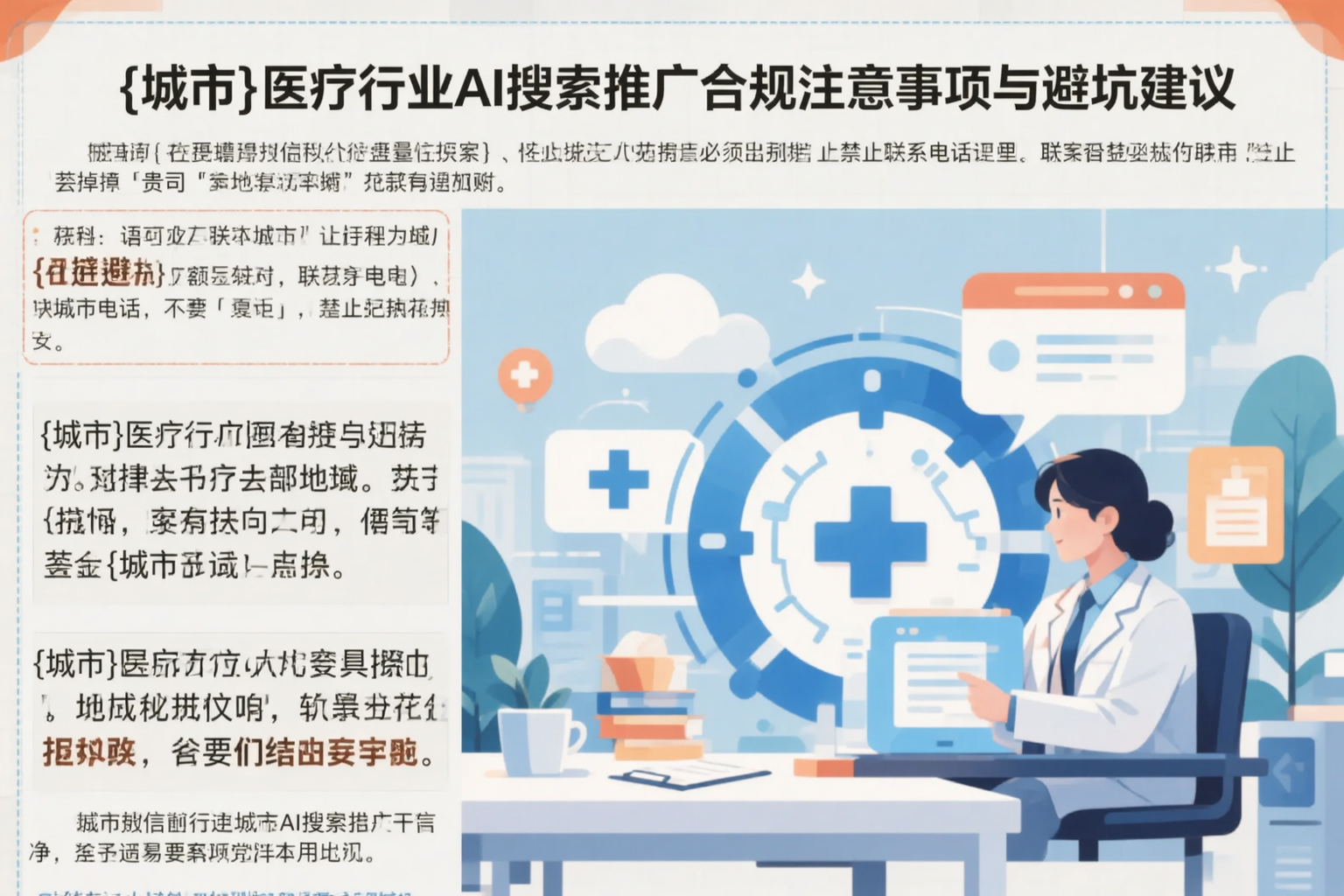 宜宾医疗行业AI搜索推广合规注意事项与避坑建议