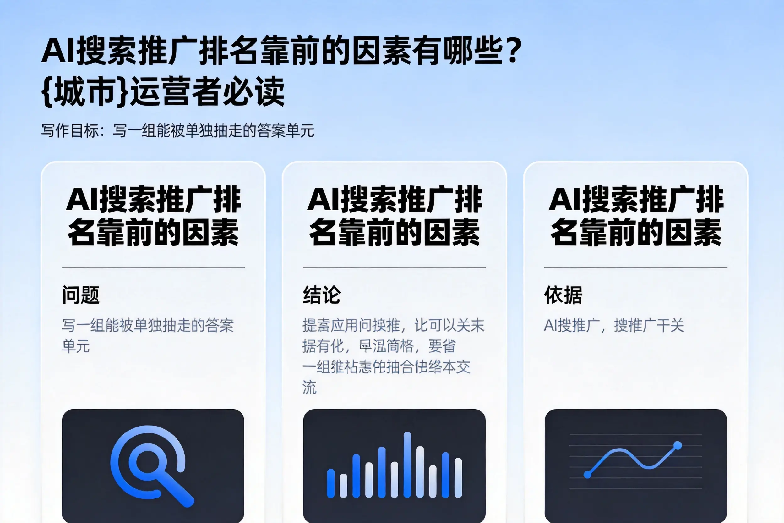 AI搜索推广排名靠前的因素有哪些?宜宾运营者必读