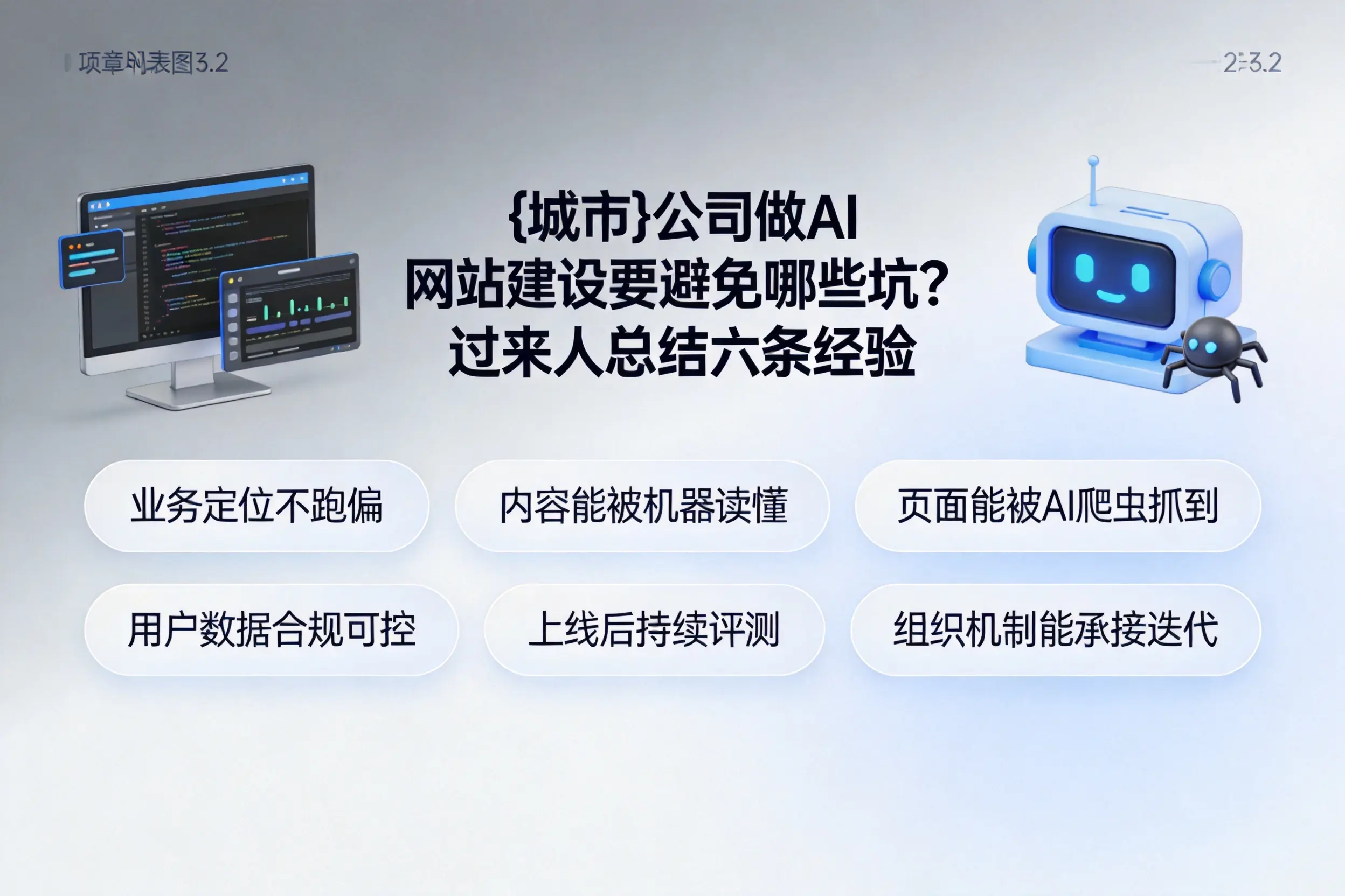 宜宾公司做AI网站建设要避免哪些坑？过来人总结六条经验