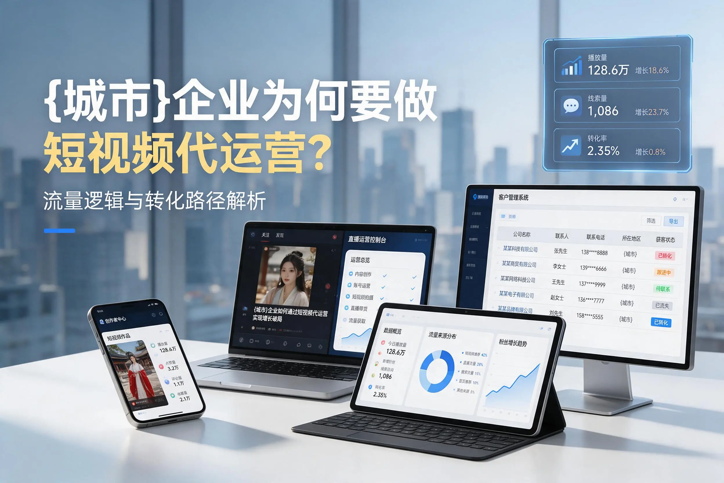 宜宾企业为何要做短视频代运营?流量逻辑与转化路径解析
