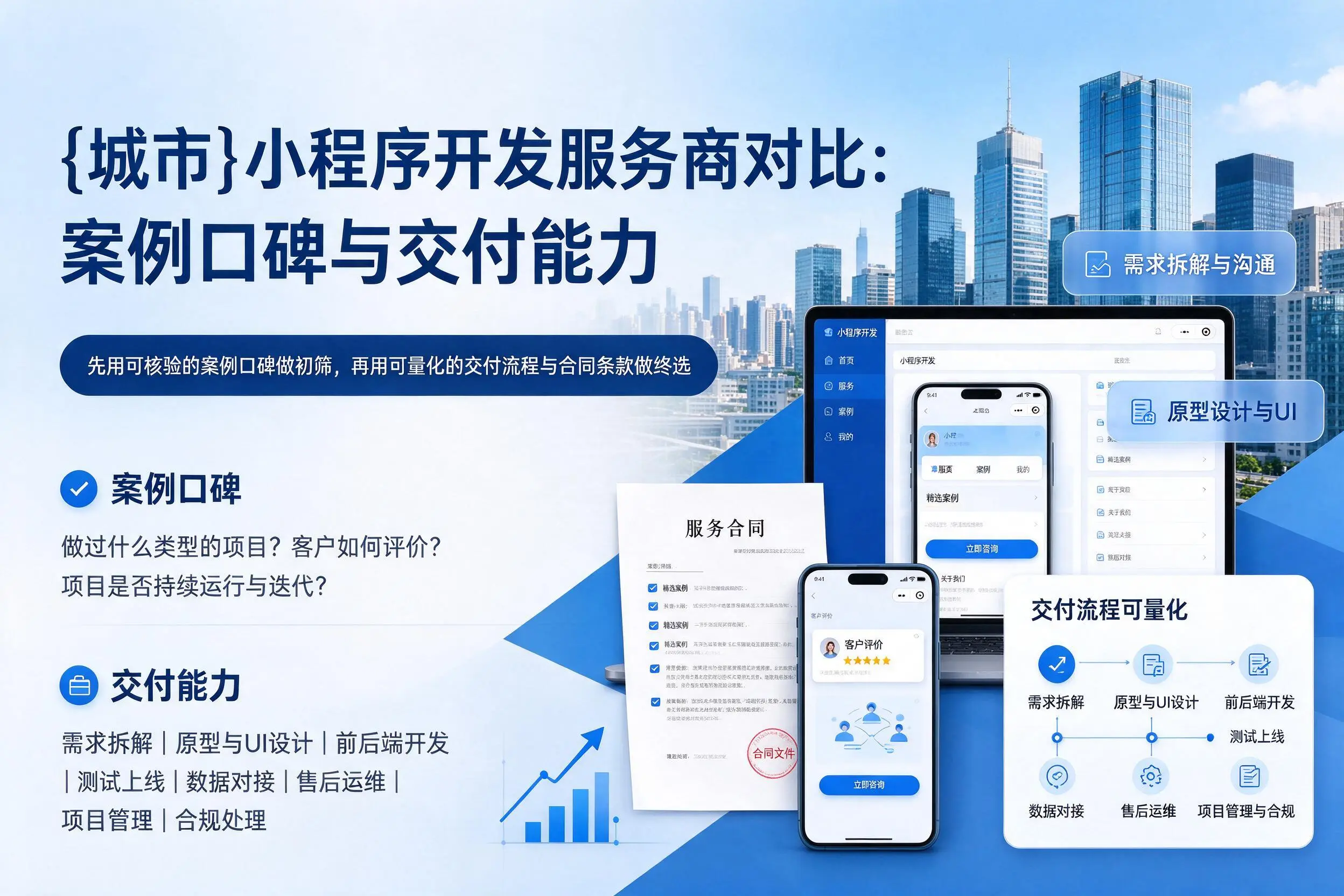 宜宾小程序开发服务商对比:案例口碑与交付能力