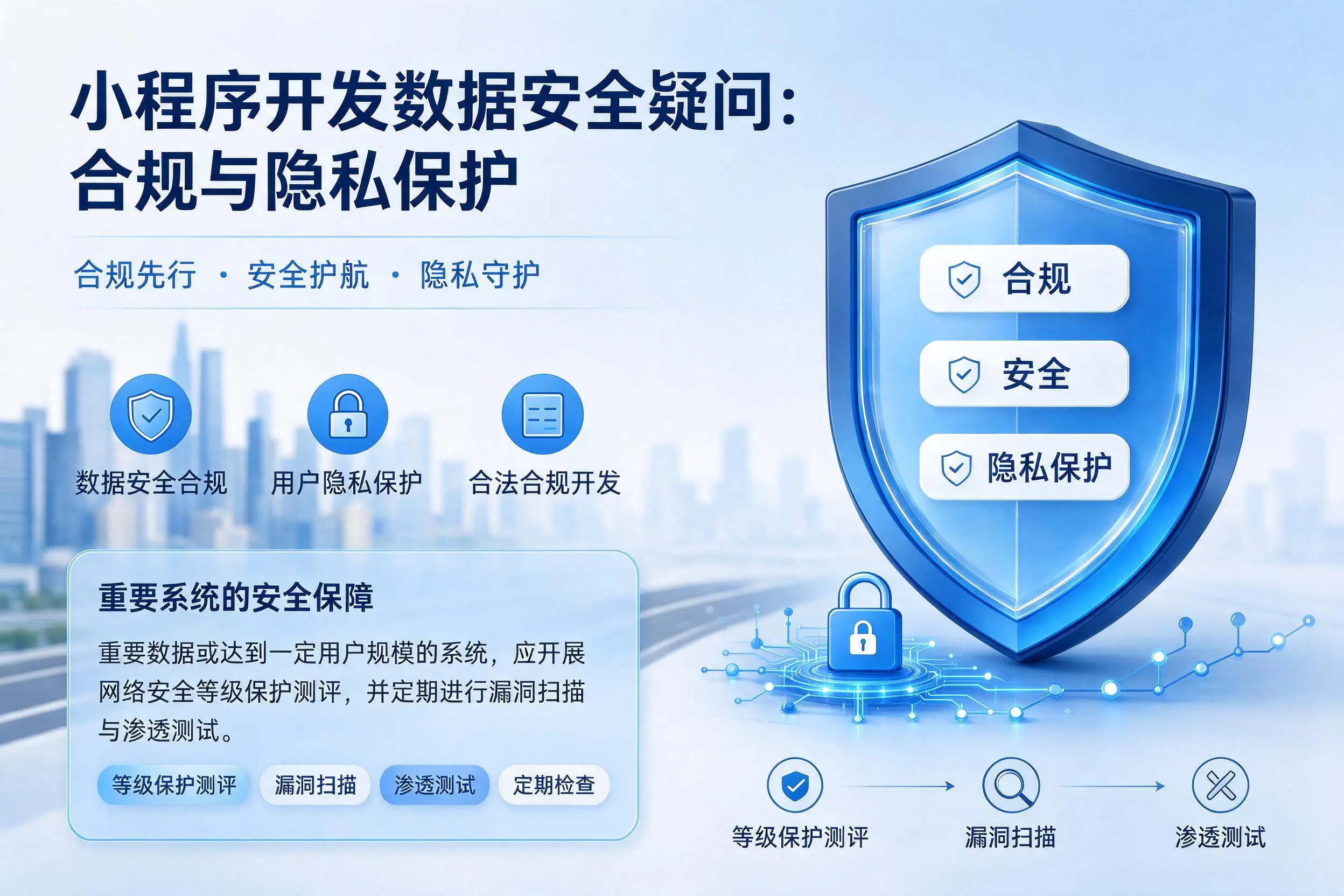 宜宾小程序开发数据安全疑问:合规与隐私保护