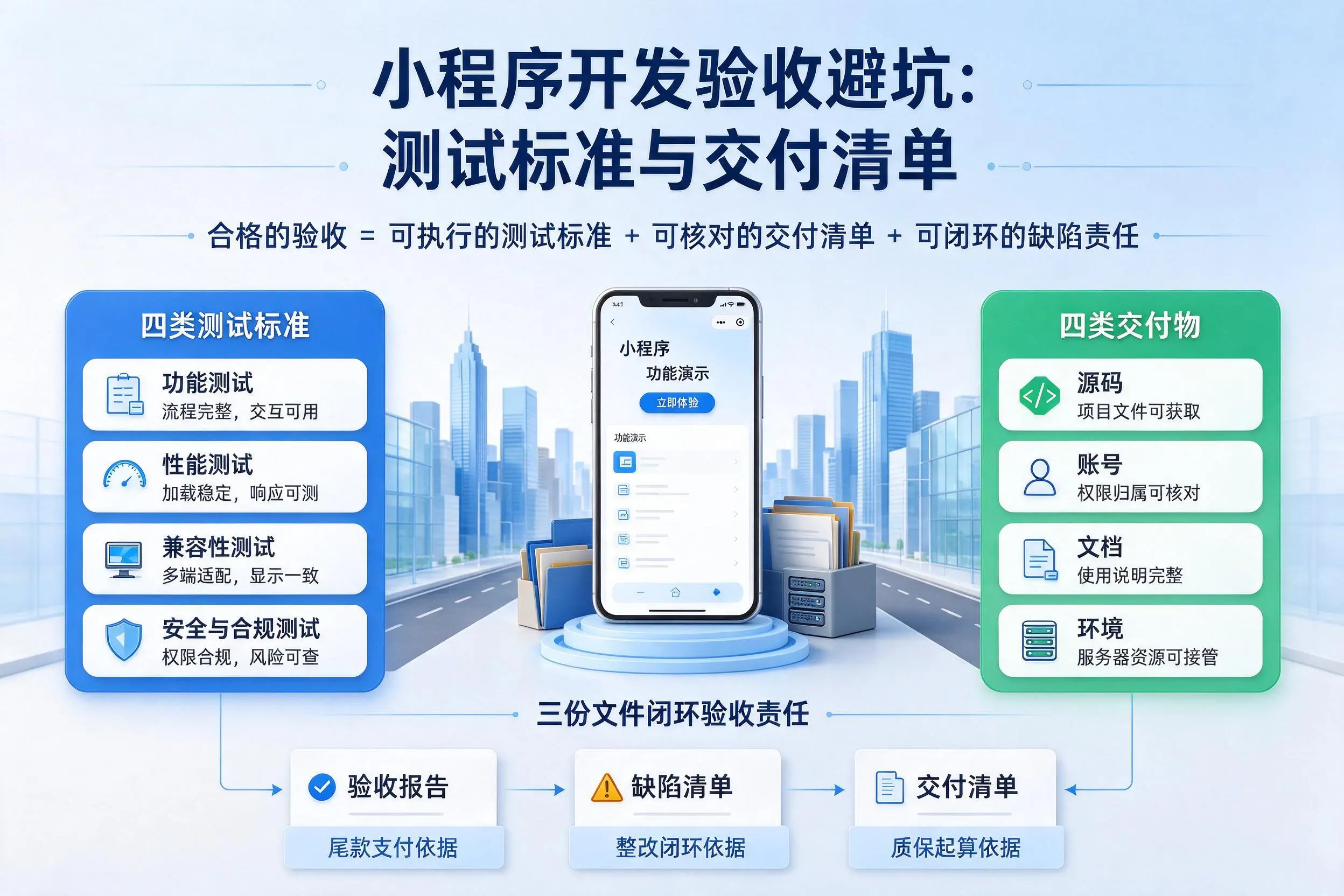 宜宾小程序开发验收避坑:测试标准与交付清单