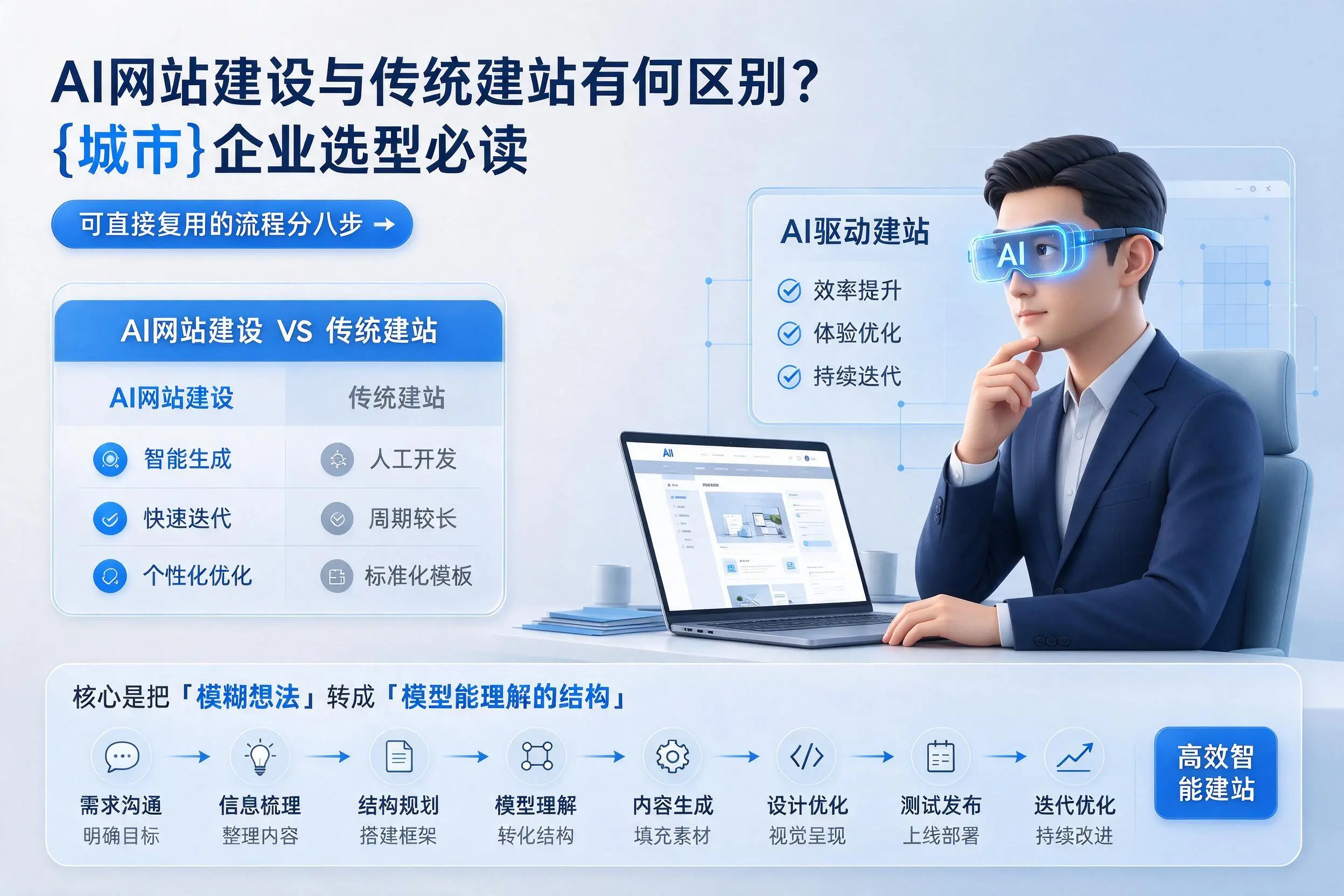 AI网站建设与传统建站有何区别？宜宾企业选型必读
