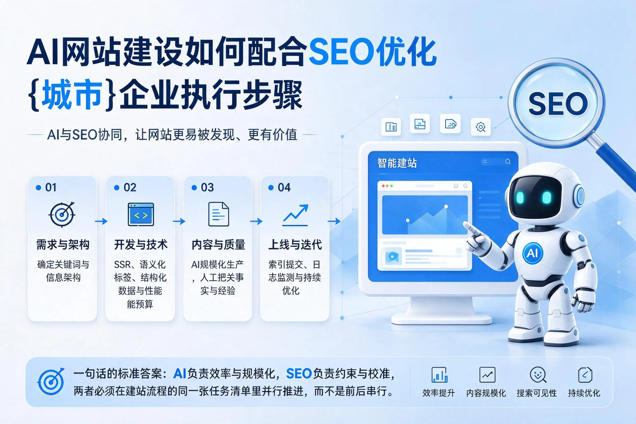 AI网站建设如何配合SEO优化,宜宾企业执行步骤