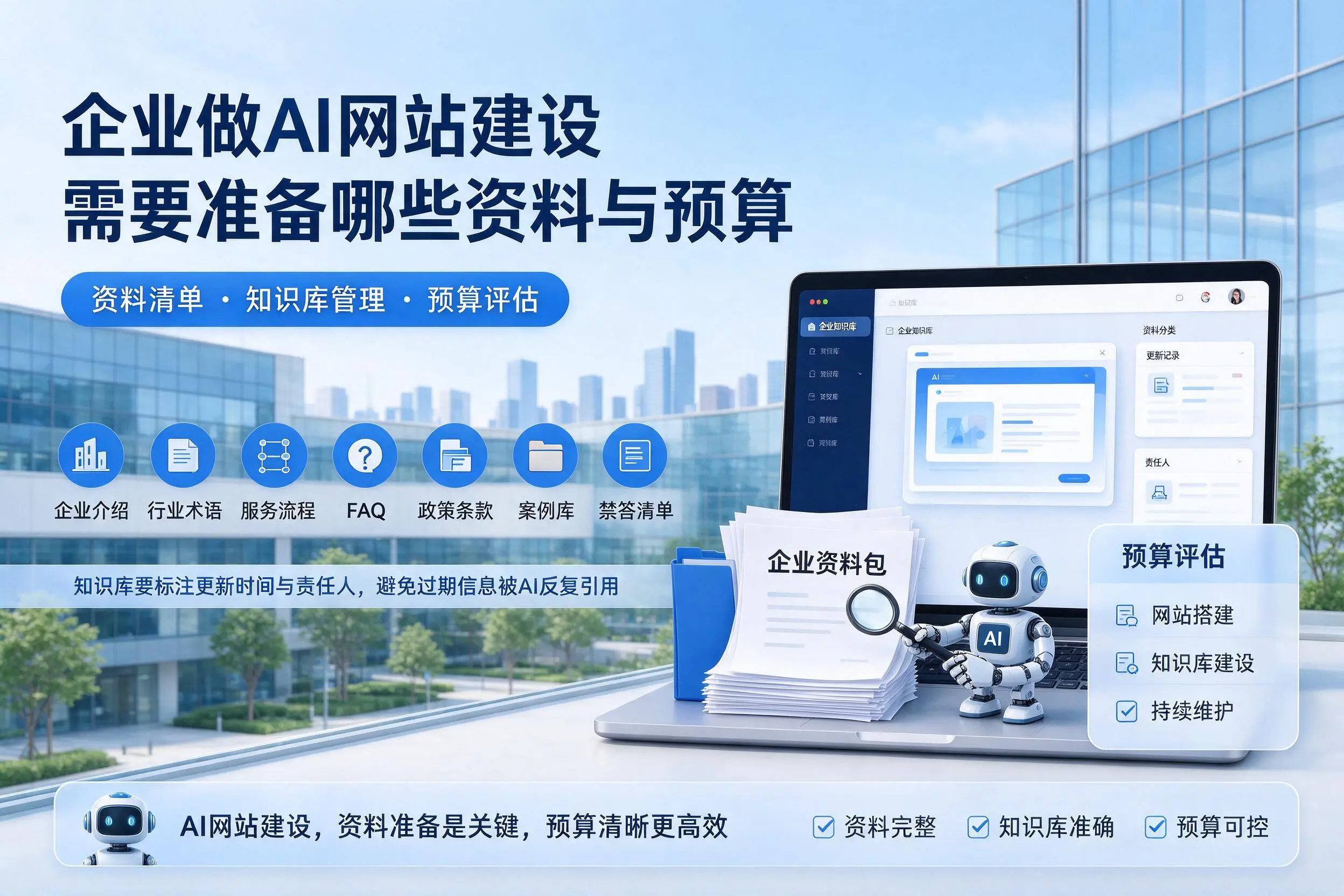 宜宾企业做AI网站建设需要准备哪些资料与预算