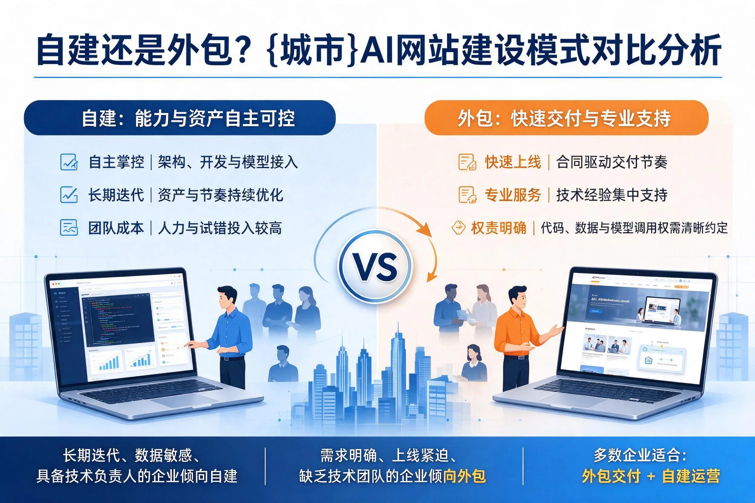 自建还是外包？宜宾AI网站建设模式对比分析