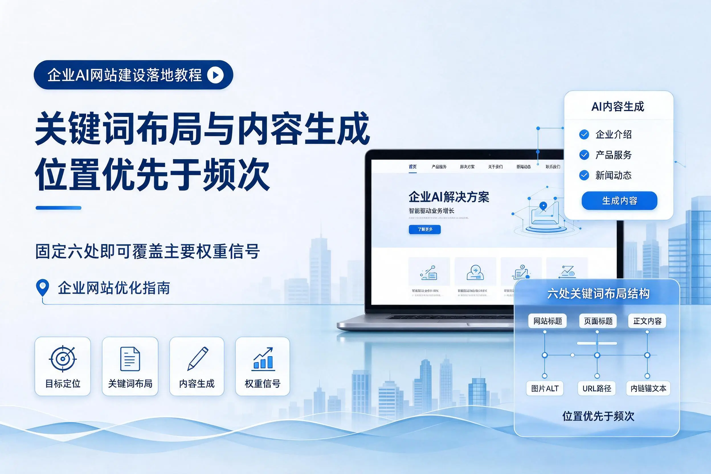 宜宾企业AI网站建设落地教程:关键词布局与内容生成